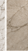 Carrara-style marble veining, soft grey on white